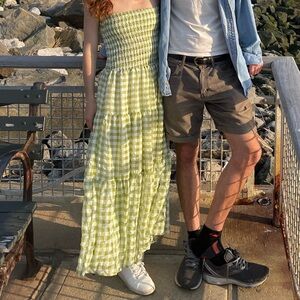 Emory Park Adelaide Green Gingham Dress Size Small